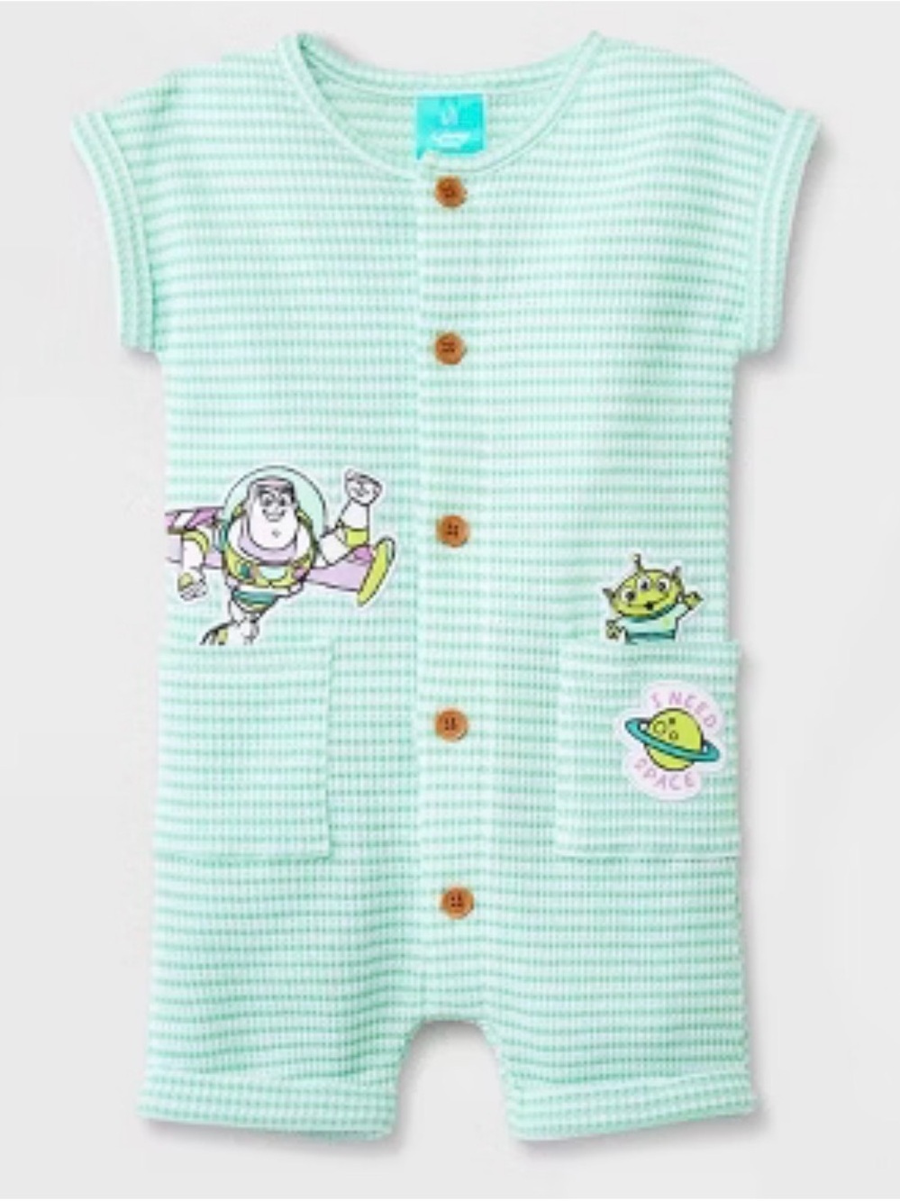 Disney Baby Boy Toy Story Romper - Green 6/9 months